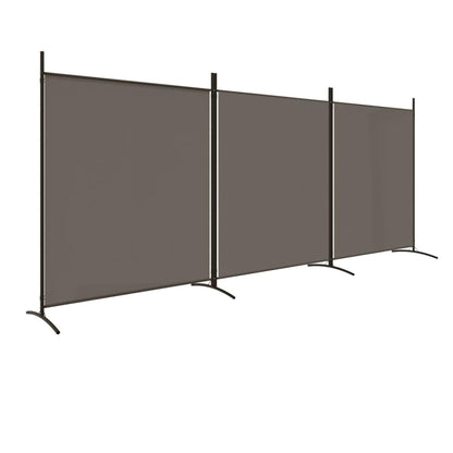 vidaXL 1-Panel Room Divider Folding Panel Screen Movable Partition Privacy Separator Wall Furniture Indoor Bedroom Office Black 175x180 cm