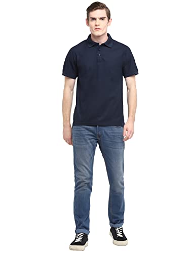 Deniklo Men's Solid Regular fit Polo Shirt