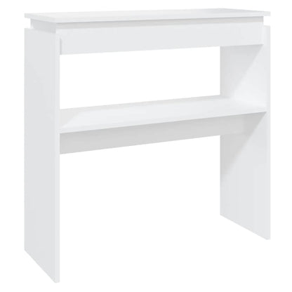 vidaXL Console Table Home Hallway Living Room Furniture Accent Couch End Side Hall Table Console Storage Cabinet White Engineered Wood