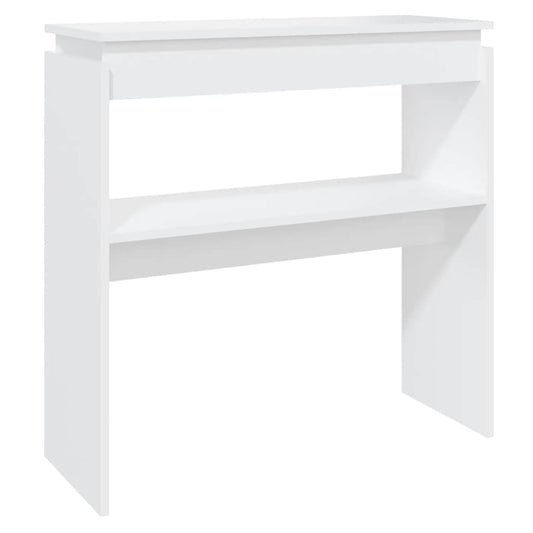 vidaXL Console Table Home Hallway Living Room Furniture Accent Couch End Side Hall Table Console Storage Cabinet White Engineered Wood