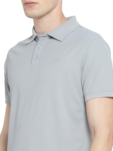 Deniklo Men's Solid Regular fit Polo Shirt