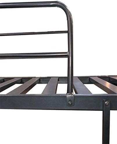 Steel Bunk Bed with Detachable Option (190x90 cm) Grey [With Mattress]