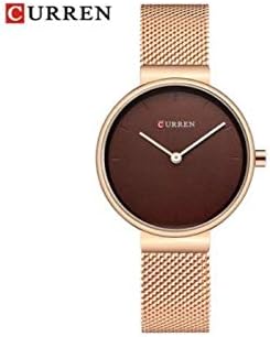 CURREN 9016 Women's Luxury Waterproof Analog Quartz Steel Bracelet Watch - Rose Gold