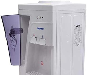 Geepas Water Dispenser Hot & Cold Stainless Steel Tank, Compressor Cooling System, Child Lock 2 Tap In 1, White, 1L And 2.8L Capacity, GWD8359