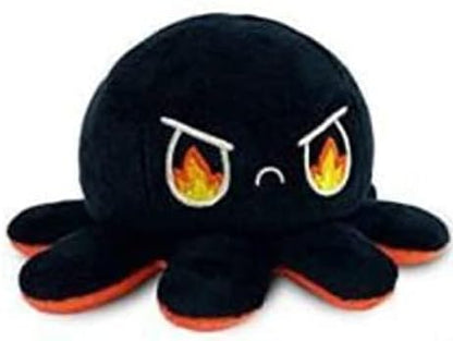 GrabMantra Reversible Octopus Plushie Soft Toys, Double-Sided Flip Stuffed Animal Mood Plush Show Your Mood Without Saying a Word, A Gift for Kids and Decorations | Happy + Angry | (Sunset + Mermaid)