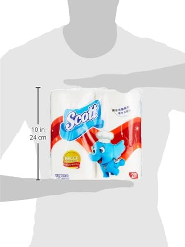 Scott Multi Purpose Kitchen Tissue Paper Towel, Value Pack, 2 PLY, 79 Sheets x3 Rolls +1 Roll Free