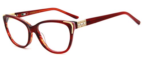 Eyeglases Women vintage eyewear design non prescription frames with rhinestone eyeglases