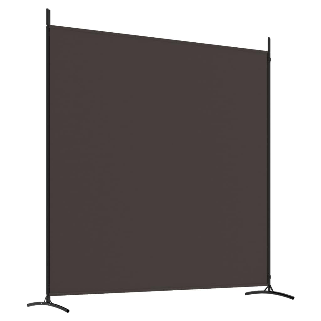 vidaXL 1-Panel Room Divider Folding Panel Screen Movable Partition Privacy Separator Wall Furniture Indoor Bedroom Office Black 175x180 cm