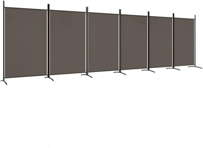 vidaXL 1-Panel Room Divider Folding Panel Screen Movable Partition Privacy Separator Wall Furniture Indoor Bedroom Office Black 175x180 cm