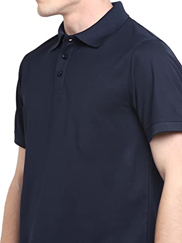 Deniklo Men's Solid Regular fit Polo Shirt