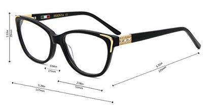 Eyeglases Women vintage eyewear design non prescription frames with rhinestone eyeglases