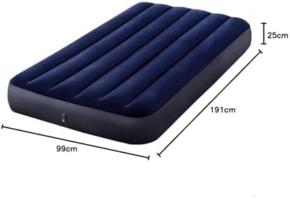 Intex Dura-Beam Series Classic Downy Airbed, Blue, Twin,64757