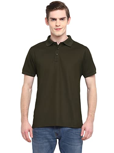 Deniklo Men's Solid Regular fit Polo Shirt