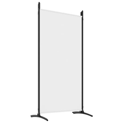 vidaXL 1-Panel Room Divider Folding Panel Screen Movable Partition Privacy Separator Wall Furniture Indoor Bedroom Office Black 175x180 cm