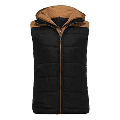 Long Men Men's Hoodie Autumn Winter Zipper Fashion Color Vest Top Coat Synthetic Jacket