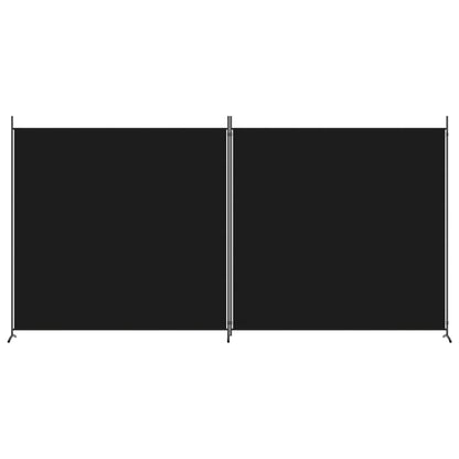 vidaXL 1-Panel Room Divider Folding Panel Screen Movable Partition Privacy Separator Wall Furniture Indoor Bedroom Office Black 175x180 cm