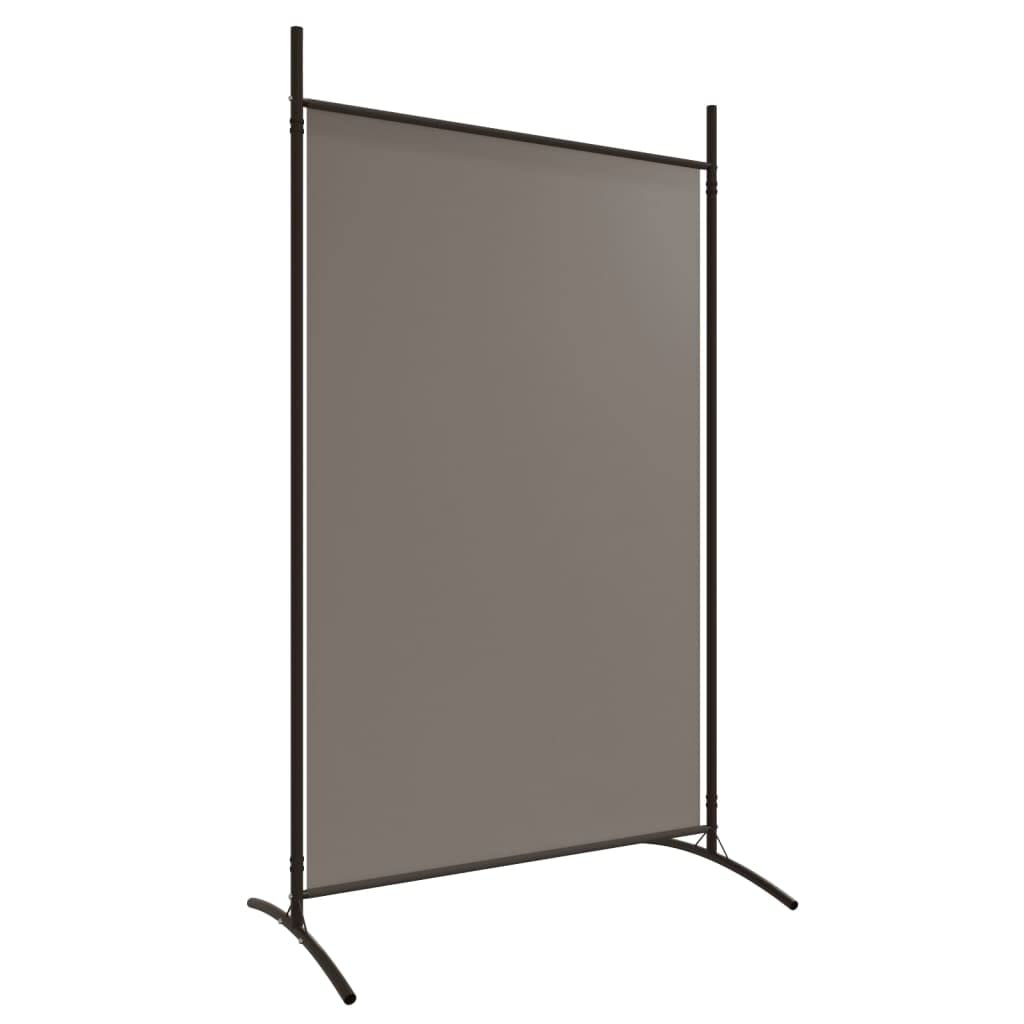 vidaXL 1-Panel Room Divider Folding Panel Screen Movable Partition Privacy Separator Wall Furniture Indoor Bedroom Office Black 175x180 cm