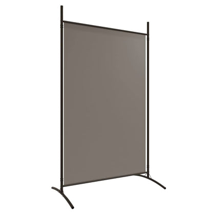 vidaXL 1-Panel Room Divider Folding Panel Screen Movable Partition Privacy Separator Wall Furniture Indoor Bedroom Office Black 175x180 cm