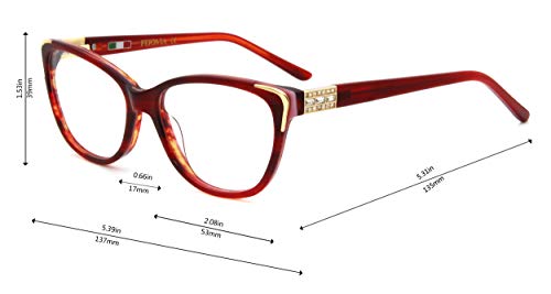 Eyeglases Women vintage eyewear design non prescription frames with rhinestone eyeglases