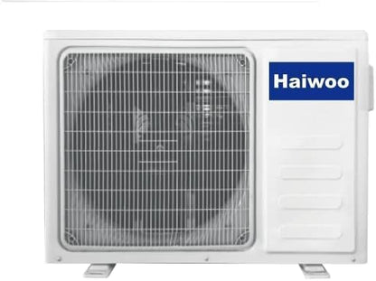 Haiwoo Air Conditioner 1 Ton Capacity 12000 BTU, T1 Highly Efficient Tropical Compressor, Golden Fin to Prevent Corrosion, Refrigerant:R410A, White