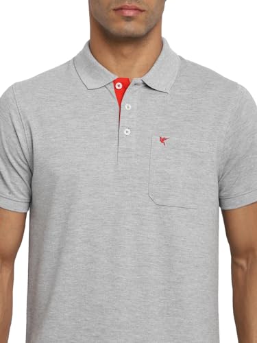 Deniklo Men's Polo Collar T-Shirt with Pocket & Logo DK 225