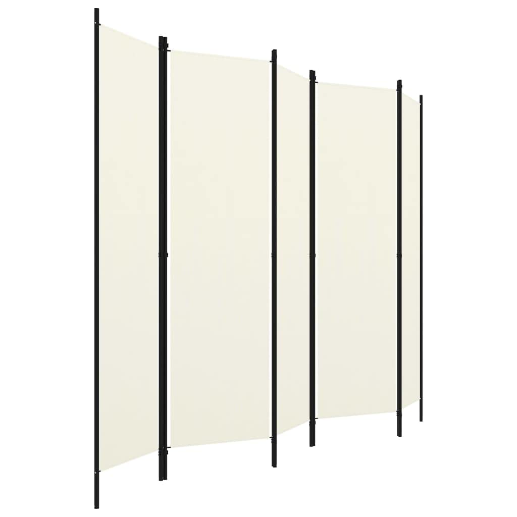 vidaXL 3-Panel Room Divider Folding Panel Screen Movable Partition Privacy Separator Wall Furniture Indoor Bedroom Office Black 150x180 cm