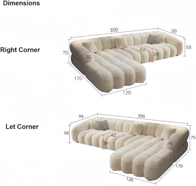 Poppins HOME Fabric Overstuffed Multifunctional Sofa Set – Multiple Options Available (Lefft, L Shape with Chair)