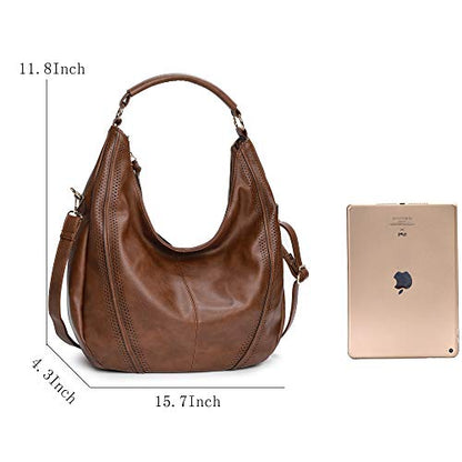 Hobo Bags for Women Large Handbags Designer Purses PU Leather Oversized Crossbody Shoulder Totes Stylish