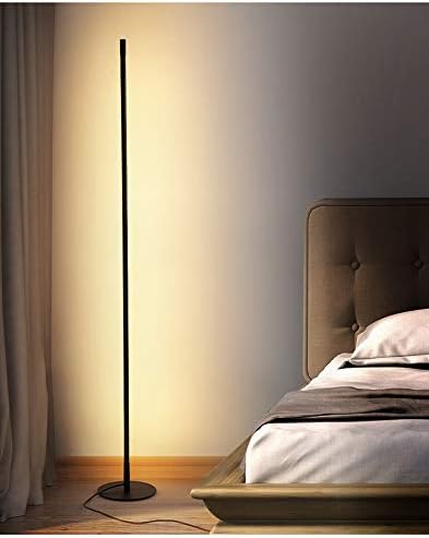 BVTECH Smart LED Floor Lamp Dimmable Standing Uplight Lamp with Remote Control Modern Ultrathin 3 Color Temperatures in One LED Standing Lamp for Reading, Living Rooms, Bedroom and Offices