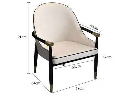 Dining Chair,Matte Varnish Room Chairs with Arms,Modern Hotel Restaurant Chairs,for Living Room Bedroom Office (four benches)