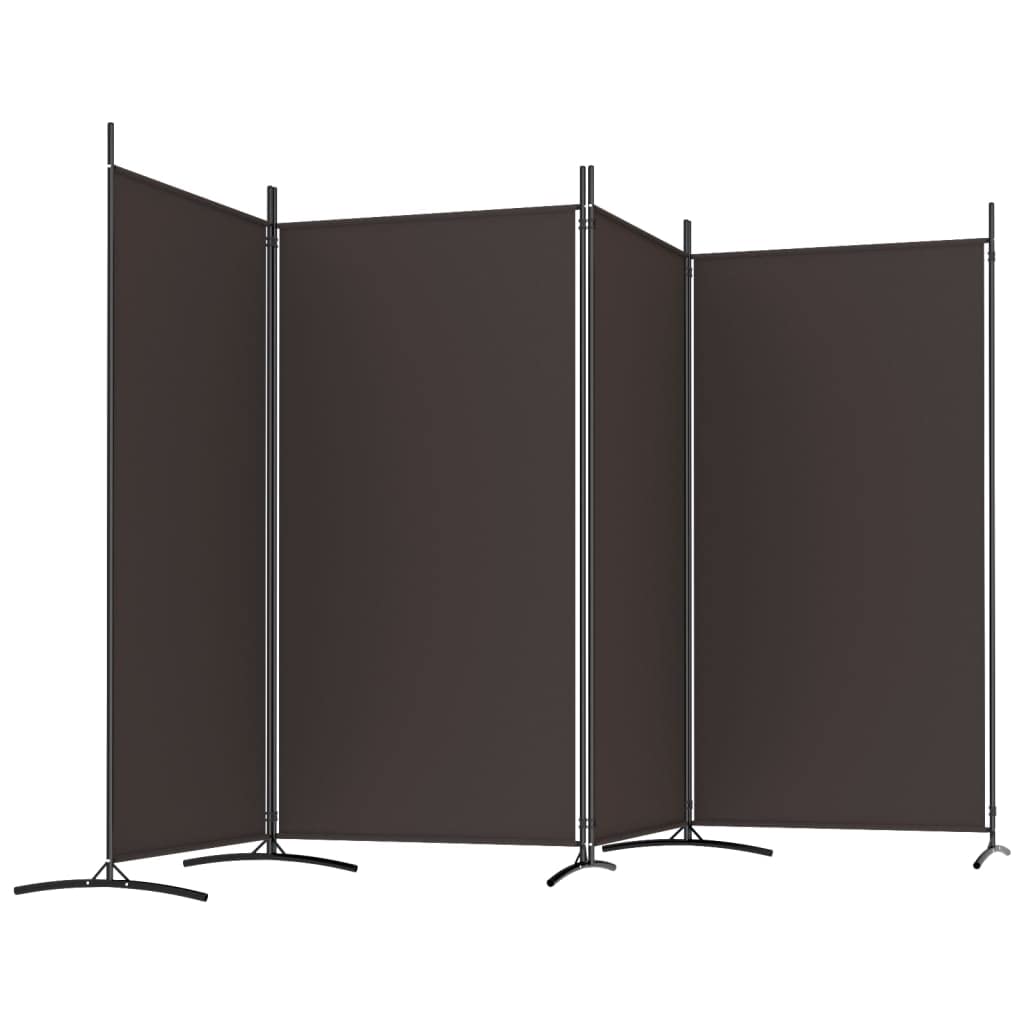 vidaXL 1-Panel Room Divider Folding Panel Screen Movable Partition Privacy Separator Wall Furniture Indoor Bedroom Office Black 175x180 cm