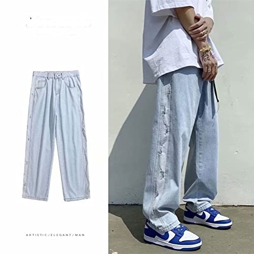 FantasyGears Y2k Jeans Men Grunge Hip Hop Baggy Pants Straight Leg Graphic Denim Joggers Loose Goth Trousers Streetwear