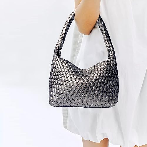 Fashion Designer Handbags and Purses Women Shoulder Bag Casual Versatile Hand Woven Shopping Totes Ladies Underarm Bags