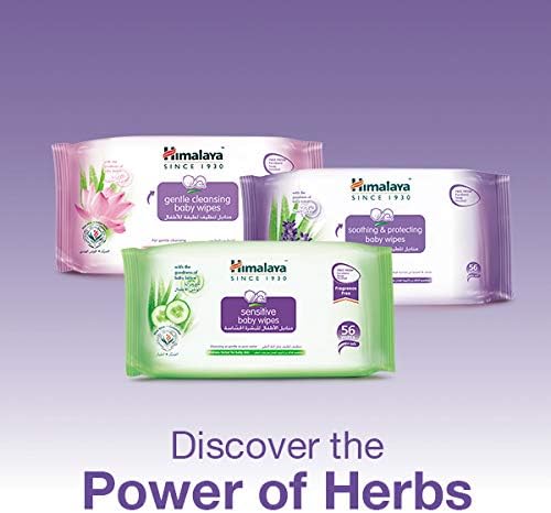 Himalaya Since 1930 Himalaya Sensitive Baby Wipes Alcohol & Paraben Free With The Goodness Of Aloe Vera And Cucumber Cleanses Your Baby'S Delicate & Extra Sensitive Skin -224 Wipes.