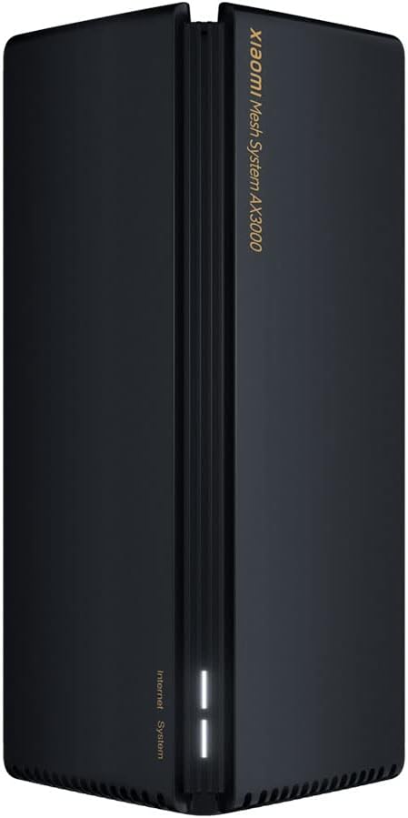 Xiaomi Mesh System AX3000 Wi-Fi 6 Router (1-Pack),Black,35825