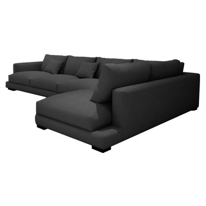 Karnak Gronlid 5 Seater Sofa Modern Design Sectional Sofa For Living Room Color (Black)