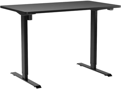 Flexispot EN1 Height Adjustable Standing Desk with Memory Height Adjustable Whole-Piece Desk Top (55x28, Black Frame + White Top)