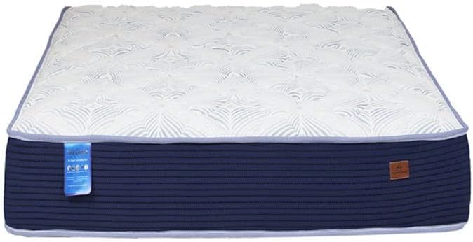 Danube Home - Gel Pocket Spring & Memory Foam Mattress 120X200X25-White/Dark Blue