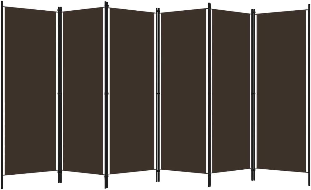 vidaXL 3-Panel Room Divider Folding Panel Screen Movable Partition Privacy Separator Wall Furniture Indoor Bedroom Office Black 150x180 cm