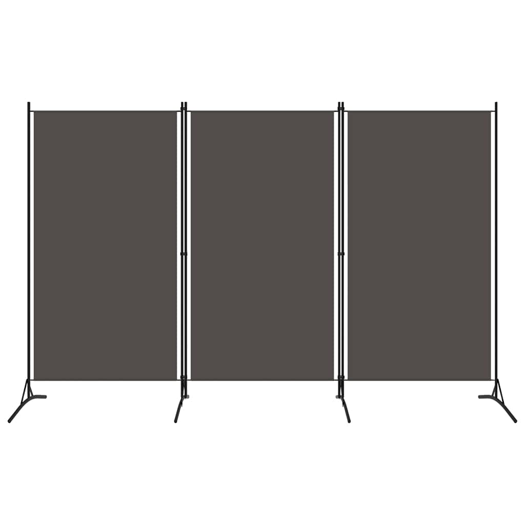 vidaXL 1-Panel Room Divider Folding Panel Screen Movable Partition Privacy Separator Wall Furniture Indoor Bedroom Office Black 175x180 cm