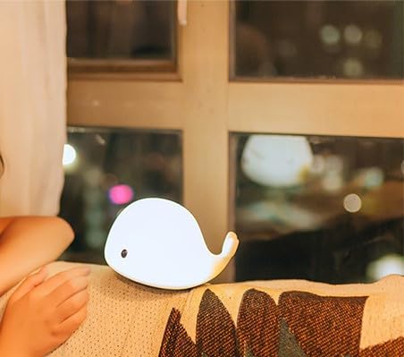 Dimanito Cute Kids Night Light Night Lamp Night Lights for Kids Bedroom Toddler Baby Portable Silicone Battery Led Nightlight Nursery (Cute Bunny)