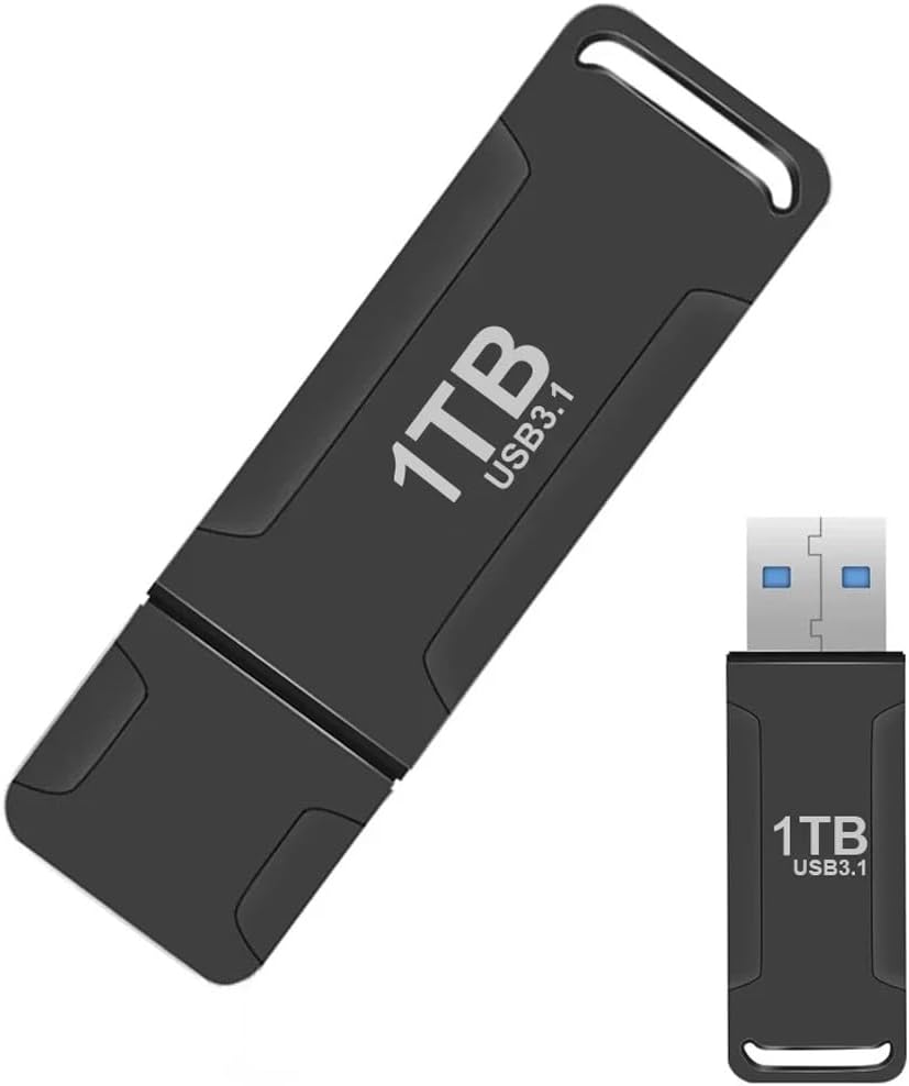 1 TB USB 3.1 Pen Drive - High Speed USB Drive Memory Stick Ultra Large Data USB Stick 1000GB Storage - Waterproof Jump Drive Pen Flashdrive