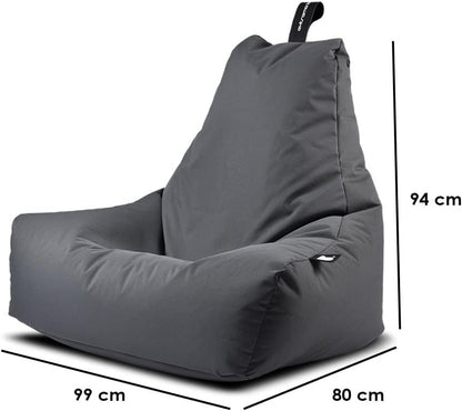 Extreme Lounging® Mighty Bean Bag | UV Protected & Waterproof | Made in UK Premium Indoor & Outdoor BeanBag (Brown)