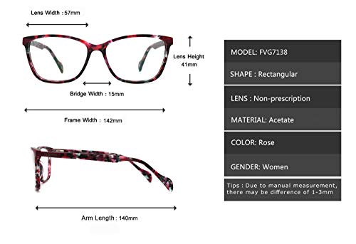 Women square eyeglasses fashion fake clear lens vintage eyeglasses