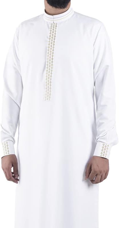 Premium White Thobe | Mens Islamic Jubbah | Mens Thobe | White Thawb