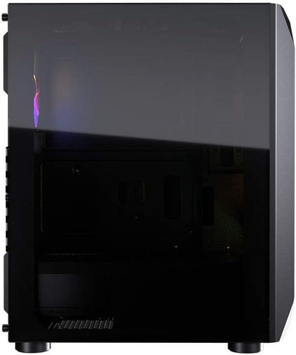 Cougar Mx410 Mesh-G RGB Powerful Airflow And Compact Mid-Tower Case With Tempered Glass, Dual RGB Strips And 4 X RGB Fans