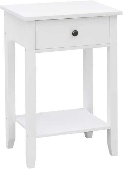 Vida Designs Windsor Console Table With Undershelf, Living Room,Hall Way Furniture (2 Drawer, White)