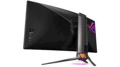 ASUS ROG Swift PG35VQ 35” Curved HDR Gaming Monitor, 200Hz, (3440 x 1440) 2ms, G-SYNC, Ultimate Eye Care, DisplayPort, HDMI, USB, Aura Sync - Black - CaveHubs