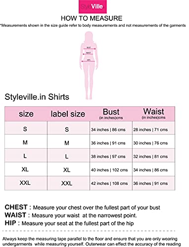 Styleville.in Women's Plain Regular Fit Top