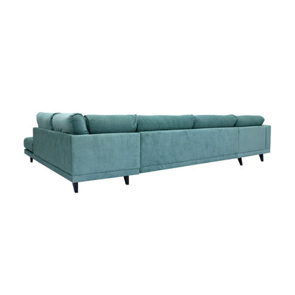 Chattels & More Salvado Left Corner Sofa L 386 Cm | D 90 Cm | H 87 Cm Green